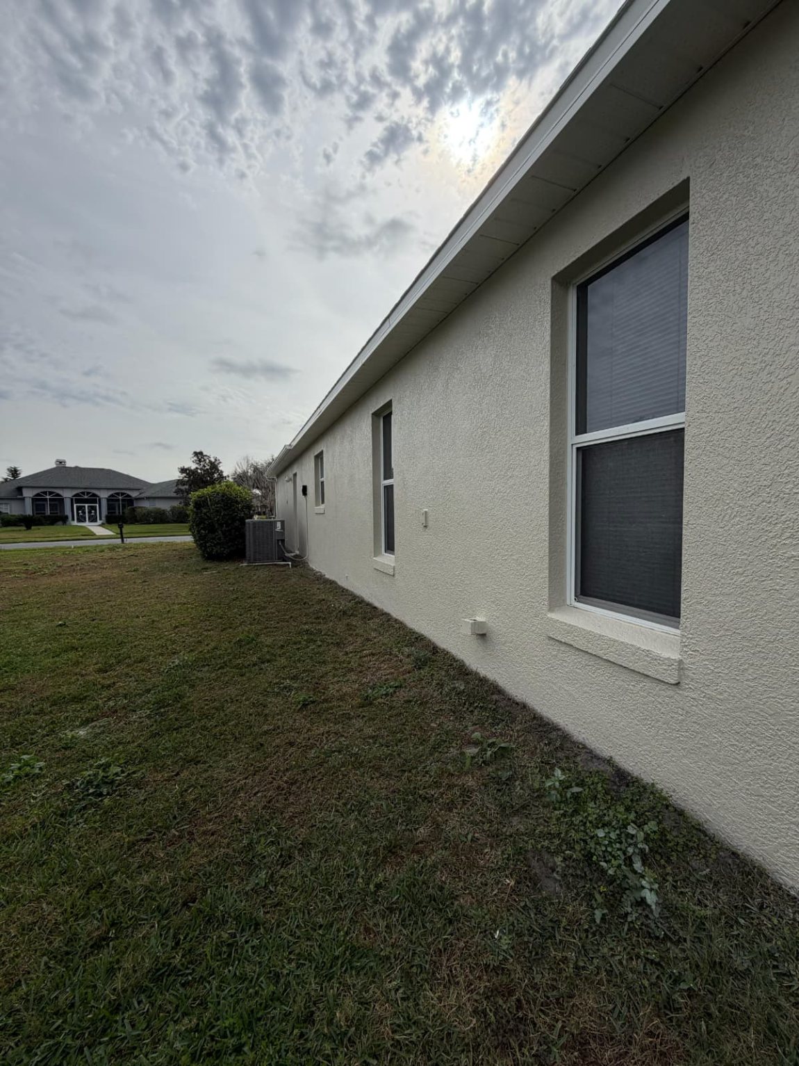 Exterior repaint, lakeside home