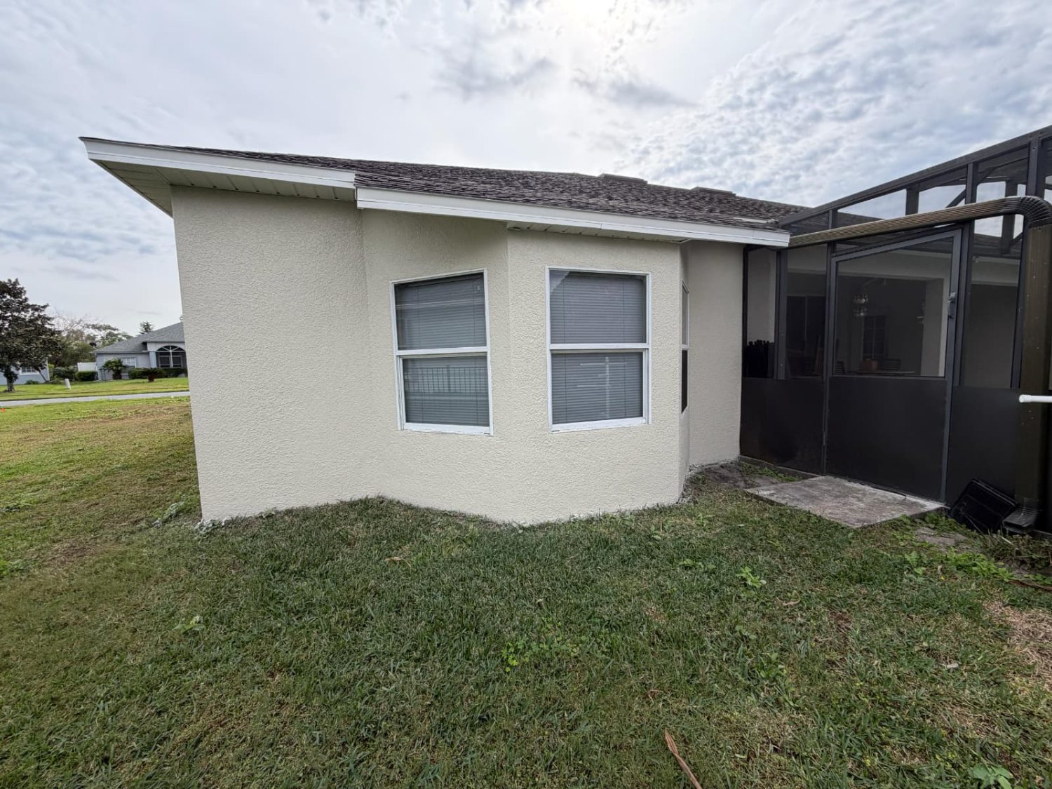 Exterior repaint, lakeside home